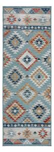Covor tip traversă de exterior albastru 80x230 cm Avery Blue – Flair Rugs
