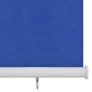 Jaluzea tip rulou de exterior, albastru, 350x140 cm, HDPE