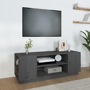 Comodă TV, gri, 110x35x40,5 cm, lemn masiv de pin