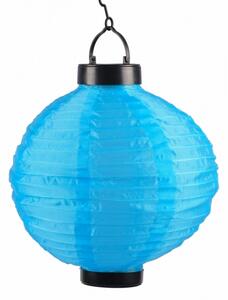 Lampion solar LED, diametru 20 cm, albastru, Vivo,PE2527