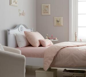 Lenjerie de pat pentru copii, din bumbac, 3 piese, Vernal Roz, 160 x 220 cm