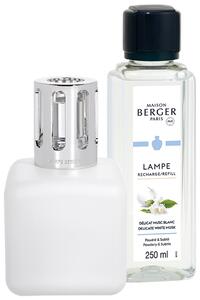 Set lampa catalitica cu parfum Berger Glacon Blanc cu parfum Delicate White Musc 250ml