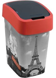 Cos de gunoi cu capac batant, plastic, model Paris, 25 L, 34x26x47 cm, Curver