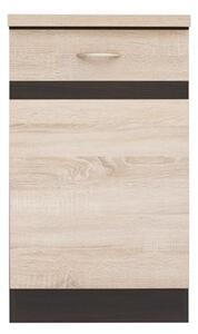 Z0ND0 Dulap inferior de bucătărie Junona line D1D/50/82/P (Stejar sonoma + Wenge). 742463