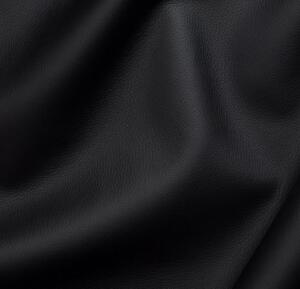 Canapea BELLAGIO, extensibila, piele neagra, 242X95X99 cm