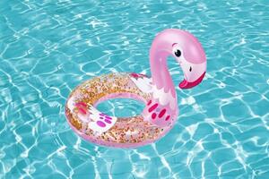 Colac gonflabil pentru inot, copii 3-6 ani, Bestway MCT 36306, 61x61 cm, forma de Flamingo
