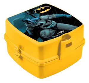 Cutie pentru sandwich de copii, Batman, plastic galben, 15x14x9 cm, Tuffex-MCT 509-50