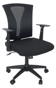Scaun birou ergonomic Vector, material textil, sezut negru