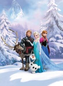 Fototapet Komar, model Disney, Frozen Winter Land, hartie, semilavabil, cod 4-498, multicolor, 184 x 254 cm, 4 piese