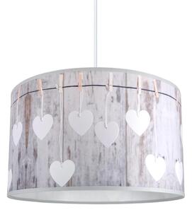 Lustră pe cablu HEART 1xE27/60W/230V
