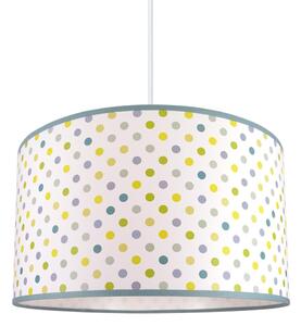 Lustră copii pe cablu DOTS VERDE 1xE27/60W/230V