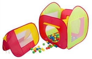 Cort de joaca pentru copii cu 200 bile, Multicolor