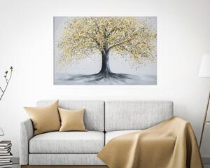 Tablou Tree Simple -B-, Lemn Canvas, Multicolor, 121.5x5x82 cm