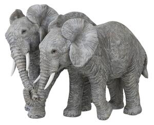 Decoratiune Elefant, Compozit, Gri, 25x18x18.5 cm