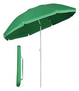 Umbrela soare rotunda, UV20+, Verde, 160 cm