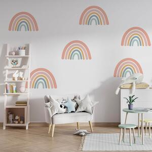 Set stickere pentru perete - Curcubee in culori pastel