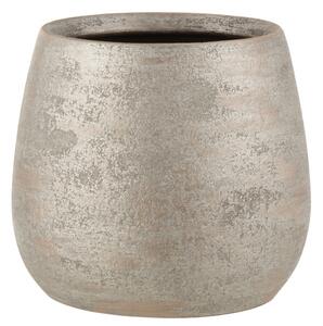 Ghiveci, Ceramica, Argintiu, 23x23x23 cm