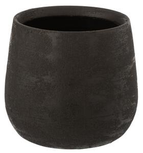 Ghiveci, Ceramica, Negru, 20x20x19 cm