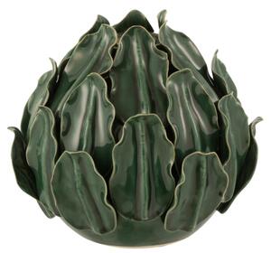 Vaza Leaf Ball, Ceramica, Verde, 20x20x20 cm