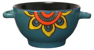 Set 4 Boluri Ceramice cu Manere pentru Servit Supa, 650 ML