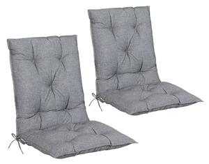Set 2 x Perne scaun, Gri, 116 x 57 x 7 cm