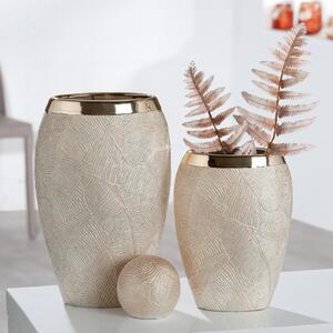 Vaza Cascade, Ceramica, Auriu, 20x27x8.5 cm