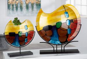 Vaza Deco Murano, Sticla, Multicolor, 46x49x10 cm