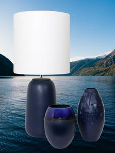 Set 1 Lampa cu 2 vaze HORY, ceramica, albastru, 35 23.5 30 cm