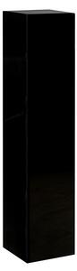 Consola Solid negru, rasina fibra de sticla, 27x27x120 cm