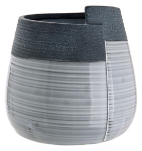 Vaza Porto Pack, ceramica, gri, 15x15x15,5 cm