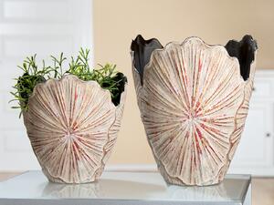 Ghiveci Lotus leaf, ceramica, multicolor, 23x23x22 cm