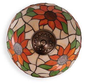 Brilagi - Lampă de masă Tiffany din vitralii SUNFLOWER 2xE27/60W/230V