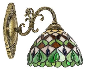 Brilagi - Lampă de perete Tiffany cu vitralii MARGARET, 1xE27/40W/230V