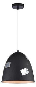 Lustră pe cablu PATCH 1xE27/60W/230V negru