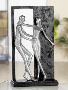Figurina Promises, rasina, argintiu gri, 16x27x6.5 cm