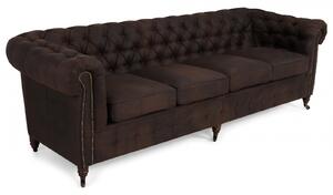 Canapea Chesterfield, 4 locuri, Maro , 238x80x86 cm