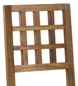Scaun din lemn si furnir, Star Squares Nuc, l45xA50xH100 cm