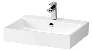 Cersanit Virgo lavoar 60.5x46 cm dreptunghiular mobilier alb K118-006