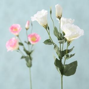 Set 2 flori artificiale, Sissy Alb / Roz, H54 cm