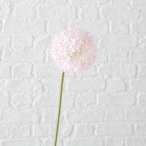 Set 2 flori artificiale, Snowball Alb / Roz, H68 cm