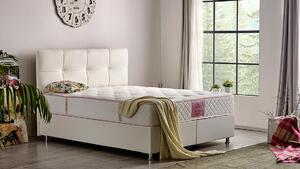 Baza de pat cu lada si tablie tapitata Hyper Soft Homs 90x 190 cm