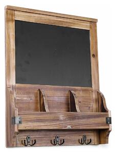 Cuier cu tabla de scris, lemn , Cara Homs, natur/negru, 59 x 46 cm