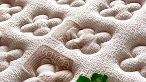 Baza de pat cu tablie si saltea Organic Cotton 120×200 cm