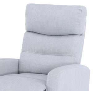 Fotoliu relaxant ,cu recliner, stofa textil gri , Bortis Impex
