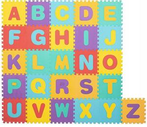 Covor spuma ptr copii, EVA multicolor, model alfabet, 172x172x1cm, Springos