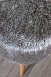 Taburet rotund blana Dulce Homs 42 x 45 x 42 cm, gri