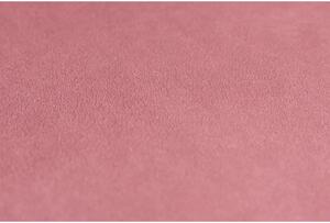 Scaun tip scandinav, velur, model cusatura pe spate, roz si negru, max 100 kg, 44x52x85 cm, Vigo