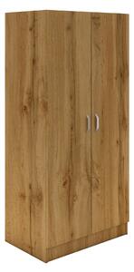 Dulap Remi, 2 Usi, cu polite, Stejar Wotan, 80 x 51 x 170 cm