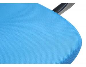 Scaun de birou pentru copii, rotativ, albastru si negru, max 100 kg, 53x56.5x81/93 cm