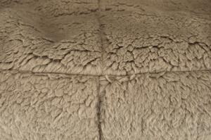 Fotoliu tip sac, material textil maro deschis, Bortis Impex